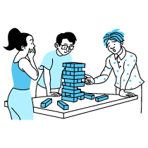 Playing Games Illustration from Tokyo Duotone Set