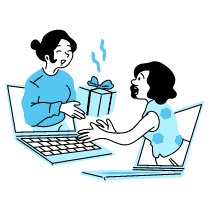 Gifting Online Gifting Illustration from Tokyo Duotone Set