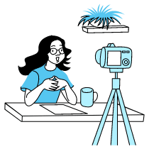 Vlog Illustration from Tokyo Duotone Set