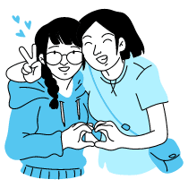 Love And Peace Illustration from Tokyo Duotone Set