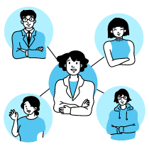 Users Network Illustration from Tokyo Duotone Set