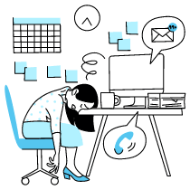Overworked Employee 2 illustration - Free transparent PNG, SVG. No sign up needed.