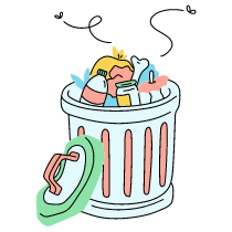 Garbage Illustration from Tokyo Set