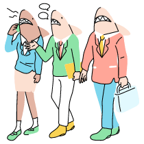 Business Sharks Illustration from Tokyo Set