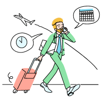 Business Trip Illustration from Tokyo Set
