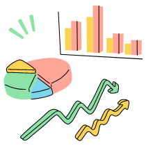 Pie And Charts 1 Illustration from Tokyo Set