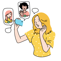 Facetime Meeting 1 Illustration from Tokyo Set