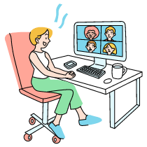 Facetime Meeting 2 Illustration from Tokyo Set