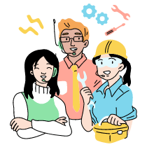 Support Team Illustration from Tokyo Set