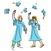 Graduation Illustration from Tokyo Set