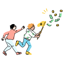 Chasing Money 2 Illustration from Tokyo Set