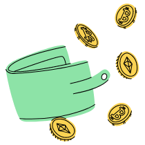 Cryptocurrency Wallet 1 Illustration from Tokyo Set