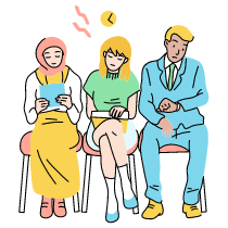 Wating Illustration from Tokyo Set