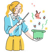 Magician Illustration from Tokyo Set