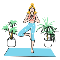 Meditation Yoga Illustration from Tokyo Set