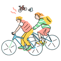 Ride Bicycle Illustration from Tokyo Set