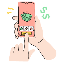 In App Purchases Illustration from Tokyo Set