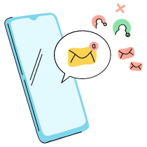 No Messages Illustration from Tokyo Set