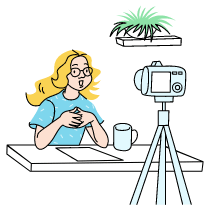 Vlog Illustration from Tokyo Set