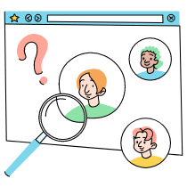 Search User Illustration from Tokyo Set