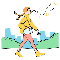 Whistling In A Good Mood Illustration from Tokyo Set