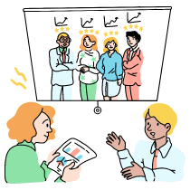 Evaluate Performance Employee Team illustration - Free transparent PNG, SVG. No Sign up needed.