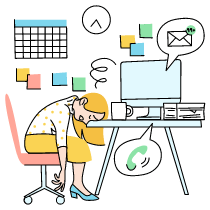 Overworked Employee 2 illustration - Free transparent PNG, SVG. No Sign up needed.
