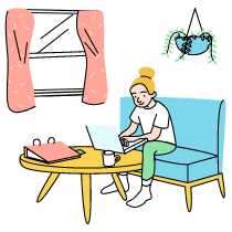 Work From Home illustration - Free transparent PNG, SVG. No Sign up needed.