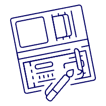 Check Wallet Illustration from UX Line Set