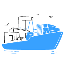 Cargo Ship 2 Illustration from Brooklyn Set