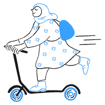 E Scooter 2 Illustration from Brooklyn Set