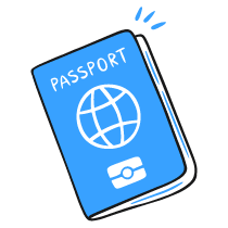 Passport Illustration from Brooklyn Set
