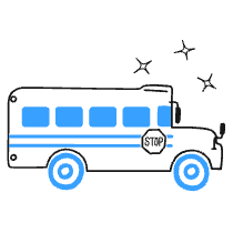 School Bus 2 Illustration from Brooklyn Set
