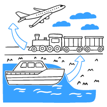 Transit Illustration from Brooklyn Set