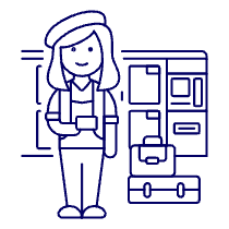 Bagpacker 4 Illustration from UX Line Set