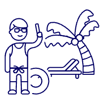 Beach Trip 4 Illustration from UX Line Set