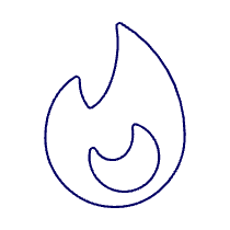 Flame Illustration from UX Line Set