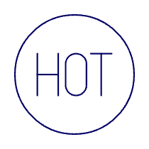 Hot Circle Sign Illustration from UX Line Set
