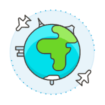 Flight Round Trip Illustration from UX Colors Set
