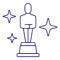 Oscard Award Illustration from UX Line Set