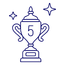 Trophy Five Illustration from UX Line Set