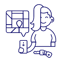 Driver App 4 Illustration from UX Line Set