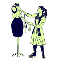 Fashion Designer Illustration from Urban Hive - Free Set