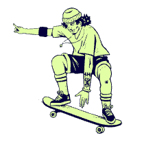 Skaters Illustration from Urban Hive - Free Set