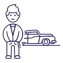 Car Driver 1 Illustration from UX Line Set
