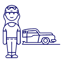 Car Driver 2 Illustration from UX Line Set