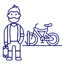 Cyclist 2 1 Illustration from UX Line Set