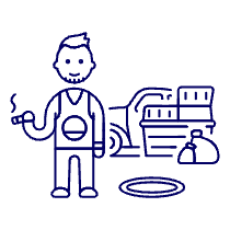 Hoarder 1 1 Illustration from UX Line Set