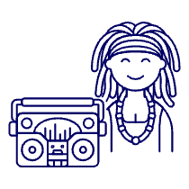Reggae Style 5 Illustration from UX Line Set