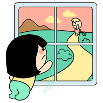 Bye Illustration from Seoul Set